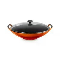 ราคา กระทะเหล็กหล่อ ฝาปิดกระจก ขนาดใหญ่ 36 ซม. WOK GLASS LID 36cm (1734053035008689450)