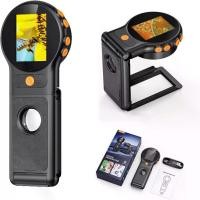 ราคา 500X Digital Microscope Foldable Magnifying Glass 2.8” with 8 Leds for Electronics Repair (1734378948899080056)