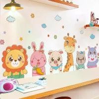 ราคา Cartoon animal stickers for children's rooms, bedroom wall decoration, wall art, wall decal, wallpaper (1734380348083111595)
