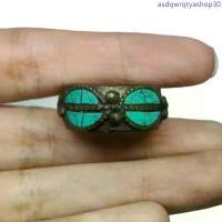ราคา แหวนหินเทอร์ควอยส์ แหวนทองเหลือง ขนาด 59 Rare Unique Turquoise Ring Brass Size 59 or 9US Jewelry Vintage Ethnic Art ที่นิยมมากที่สุด (1733600578010908575)