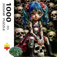ราคา Smart Watch 1000 Piece Skull and Tattoo Art Puzzle - Adult Brain Challenge, Colorful and Complex Design, Family Activity, DIY Home Decoration Gift, Adult Puzzle Game, Creative En (1733953305530172987)