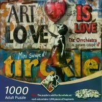 ราคา Smart Watch 1,000pcs Art is Love Puzzle - Vibrant Street Art Design with Hearts and Silhouettes, Colorful Graffiti Wall Mural, Challenging DIY Game for Adults and Families, Impro (1734086923383834171)