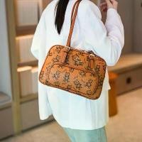 ราคา Women'S Stylish Cartoon Print Tote Bag - Large Capacity, Brown with Zipper Closure, Perfect for Casual or Commuting, Casual Carryall | Cartoon Print Bag | Durable Handles cro (1733727581772875239)