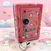 ราคา Sanrio Cartoon Penny Bank, Durable Metal Lockable Safe, Kuromi / Artificial Jade Gudetama / My Melody / Pompompurin Styles Available, Cute Decorative Money Box, Includes Stickers (1734248792095622721)