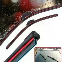 ราคา ใบปัดน้ำฝนรถยนต์แบบ J hook ใบปัดน้ำฝนสองชั้นยางนุ่มสำหรับเปลี่ยน ขนาด 14" 16" 19" 20" 21" 24" 26" (1734350512472491129)