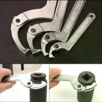 ราคา COD YUNSONG Set Round/Square Head Hook Wrench Tool Adjuster Screw Nuts Crescent Wrench Portable C Shape Hook Spanner Hand Tool (1733552946761925987)
