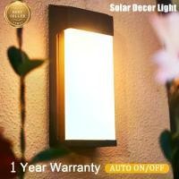 ราคา [COD] 【Thailand Stcok】LED Solar Lamp Outdoor Solar Wall Light Waterproof Garden Warm Decoration Light for House street House Fence (1733562952808040057)