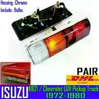 ราคา TAILLIGHT LAMP FOR ISUZU KB 21 20 CHEVROLET LUV YEAR BEFORE 1980 NEW PAIR (1734371316635108426)