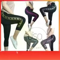 ราคา [COD] 7 Leggings 8721 กางเกงเลคกิ้ง 5 ส่วน เลกกิ้ง โยคะ กางเกงออกกำลังกาย อ้วน อวบใส่ได้ (1734187215434516313)