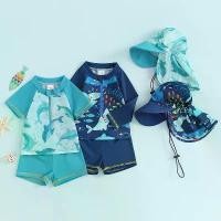 ราคา ชุดป้องกันแตกลาย, สำหรับเด็กทารก, เสื้อแขนสั้นพิมพ์ลายฉลามและปลาโลมา, พร้อมกางเกงขาสั้นและหมวก, ชุดว่ายน้ำ, ชุดว่ายน้ำฤดูร้อน (1730343707734936448)