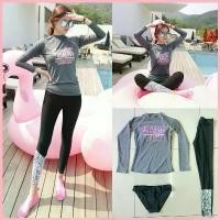 ราคา {M-2XL} ชุดว่ายน้ำ/ดำน้ำ แขนยาวขายาวกันUV~ จัดส่งจากกทม (1732692272324904866)