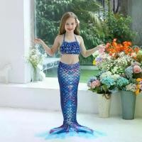 ราคา ชุดหางนางเงือก ชุดว่ายน้ำ ชุดว่ายน้ำนางเงือกระยิบระยับ มีหางที่ถอดออกได้ เหมาะสำหรับวันเกิดและวันหยุด ชุดธีมนางเงือก 3 ชิ้น สำหรับเด็กผู้หญิง (1731438425603998990)