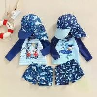 ราคา ชุดว่ายน้ำเด็กทารก, ขนาดเด็กวัยหัดเดิน, ชุดป้องกันแตกลาย UPF 50+, เสื้อแขนสั้นพิมพ์ลายปลาฉลามและปลาโลมา, กางเกงขาสั้น, หมวก, ชุดว่ายน้ำ, ชุดอาบน้ำ เด็กผู้ชาย เด็กหญิง (1730547545614354906)