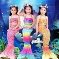 ราคา ICE SWEET ชุดนางเงือก หางนางเงือก ชุดว่ายน้ำนางเงือก ชุดว่ายน้ำเด็ก ชุดว่ายน้ำ 1 set ได้ถึง 3 ใส่สบายผ้านิ่ม สีสันน่ารัก (1732699076249225162)