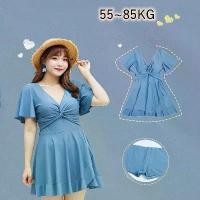 ราคา ชุดว่ายน้ำคนอ้วน ชุดว่ายน้ำวันพีช เดรส ชุดว่ายน้ำ 40~85kg ชุดว่ายน้ำสาวอวบ (1733156605929359296)