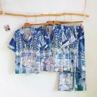 ราคา ชุดนอน Muslin Pajamas Silk Satin รุ่น Moonlit Library (N2202 T2202 L2202) | ชุดนอนชุดเที่ยว (1734102126960477774)