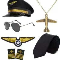 ราคา ชุดคอสเพลย์กัปตันเรือ 6 ชิ้น หมวก แว่นตา เข็มกลัด เนคไท ป้ายชื่อ ขายดีบน Amazon (1733809572325197633)