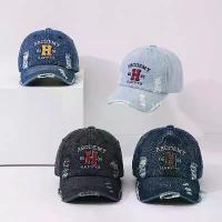 ราคา [Tiktok] [พร้อมส่ง] หมวก หมวกเด็ก 1ปี - 6ปี รอบหัว:50-52 cm. หมวกแก๊ป (Cap) ผ้ายีนส์ งานฟอกเฟดแต่งขาดๆ ปักฟอนต์อักษร H หมวกแก๊ปยีนส์ หมวกยีนส์ หมวกเด็กผู้ชาย หมวกเด็กผู้หญิง หมวก (1733397499306477074)