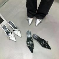 ราคา รองเท้าส้นเตี้ยหัวแหลมสำหรับผู้หญิง, รองเท้าใส่นอกบ้าน, แฟชั่นฤดูร้อนปี 2026, รองเท้าแตะสายรัดข้อเท้า, ส้นสูง, ส้นกลาง, ส้นเข็ม, รองเท้าส้นเตี้ย (1733626250478651110)