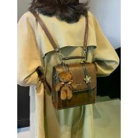 ราคา กระเป๋าหนังขี้ผึ้งน้ำมันขนาดเล็กสไตล์วินเทจสำหรับผู้หญิง ฤดูใบไม้ร่วงใหม่ กระเป๋าสะพายข้าง กระเป๋าเป้สะพายหลังนักเรียน (1733802765850871423)