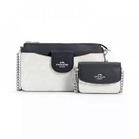 ราคา กระเป๋าสะพายข้าง COACH C4215 POPPY CROSSBODY IN COLORBLOCK SIGNATURE CANVAS (SVSPY) (1733780950149793595)