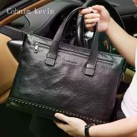 ราคา กระเป๋าถือผู้ชาย หนังวัวชั้นบน กระเป๋าเอกสารผู้ชาย กระเป๋าสะพายข้าง 14 นิ้ว กระเป๋าเอกสาร (1734276472528209894)