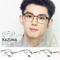 ราคา MOKHA กรอบแว่นรุ่น KAZUMA กรอบแว่น ทรงเหลี่ยม กรอบโลหะ แว่นตา clubmaster ขาสปริง 135 มม. (size M) สไตล์การระเบิด (1733009528191485040)