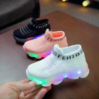 ราคา รองเท้าเด็ก ยูนิเซ็กส์ รองเท้ามีไฟ LED รองเท้าเรืองแสง รองเท้ากีฬาแบบถุงเท้า สลิปออน รองเท้าตาข่ายเรืองแสง (1734239948476286537)