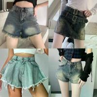 ราคา กางเกงขาสั้นทรงเอ เอวสูง สำหรับผู้หญิง แฟชั่นวินเทจ สไตล์สาวฮอต กางเกงขาสั้น (1731784571851409092)