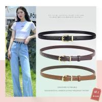 ราคา สไตล์เกาหลีใหม่ สำหรับผู้หญิง แฟชั่นวินเทจ เข็มขัดบาง อเนกประสงค์ ตกแต่ง เข็มขัดยีนส์ เข็มขัดบุแผ่นรอง หัวเข็มขัดแบบหมุด หัวเข็มขัดพิน หนัง PU เนื้อนุ่ม เข็มขัดผู้หญิง (1734182983074350693)