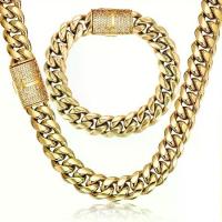 ราคา ชุดโซ่เชื่อมโยงคิวบาไมอามี่, สำหรับผู้ชาย, ชุบทอง 18K, สแตนเลส, ตัด Faux, สร้อยข้อมือจี้ตัวอักษร J, สร้อยคอ, ชุดเครื่องประดับฮิปฮอป, 2 ชิ้น (1732975163012384455)