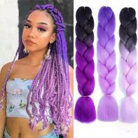 ราคา ผมหยักศกสังเคราะห์, 100G, 24" จัมโบ้ Ombre ต่อผม, กรงเล็บโครเชต์ง่าย, กล่องทอผมสังเคราเซเนกัล, วิกผม (1732707657462613483)
