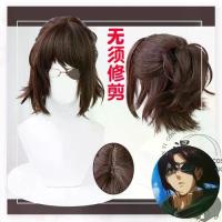 ราคา วิกผม Hanji Cos, Attack on Titan Hanji, สไตล์ SA Sha, ครึ่งผูก, สีน้ำตาลเข้ม, ที่หนีบกราม (1731971059334875303)