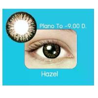 ราคา กล่องฟ้า Hazel Dia 14.0 สีฮาเซล คอนแทคเลนส์ Maxim Contact lens คอนแทคเลนส์สี รายเดือน ตาโต สายตาสั้น (1731779510393145778)