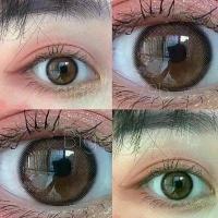 ราคา r Brown สีน้ำตาลธรรมชาติ สายตาปกติ สายตาสั้น ขนาดมินิ Mini กรองแสง uv (บิ๊กอาย คอนแทคเลนส์ Bigeye) (1729607107641379746)