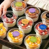 ราคา ถ้วยใส่อาหารหวาน 50 ชิ้น พร้อมฝาปิด พลาสติกใส สำหรับไอศกรีม พุดดิ้ง มูส เค้ก และขนม (1734232738066696049)