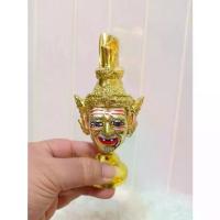 ราคา ♔เศียรครู พ่อแก่ บรมครู กว้าง 2 นิ้ว ขนาดจิ๋ว ตั้งหน้ารถ พร้อมฐานปิดทอง งานสวย ของที่ระลึก ของแต่งบ้าน หัวโขน♧ (1733677925080925221)