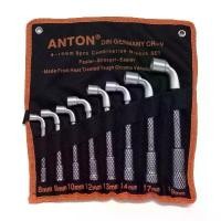 ราคา COD ANTON ประแจ ปากตาย ข้างบล็อก บล็อกL 8ตัวชุด CR-V (1734058850740635536)