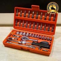 ราคา ชุดเครื่องมือช่าง ประแจ ชุดบล็อก สุดคุ้ม มีให้เลือกใช้หลายชิ้น แกน 1/4 Socket Set เหล็ก CRV แข็งแรง ประแจอ เนกประสงค์ ตัว ถอด ลูกปืน รู ใน ก๊อกแก๊ก ประแจ (1732892711074366779)