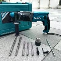 ราคา Makita สว่าน สว่านโรตารี่ 2-24 รุ่น HR2470F กำลัง 1500W 3 ระบบ มีหัวเปลี่ยนจับดอก ดอกสกัด2ดอก สว่าน3ดอก จำปาขันดอก (1732787835853505573)