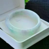 ราคา กำไลหยกฮกลกซิ่ว 3สี เขียว ม่วง ขาว size 60 mm งานหยกพม่าแท้สีธรรมชาติ (1734033741639877878)