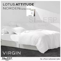 ราคา ชุดผ้าปูที่นอนพร้อมผ้านวม LOTUS ATTITUDE รุ่น NORDEN : สี VIRGIN (1733935061153515348)