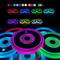 ราคา 2 ชิ้น ไฟ LED ที่วางแก้วสำหรับรถยนต์ ชาร์จใหม่ได้ 7 สี เปลี่ยนสีได้ ที่วางแก้วแบบมีไฟ ที่รองแก้ว อุปกรณ์เสริมสำหรับรถยนต์สำหรับวัยรุ่น (1734309604894672573)