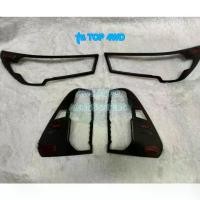 ราคา ครอบไฟหน้า ครอบไฟท้ายสำหรับรุ่นไฟLED Toyota Revo ปี 2020-2024 4WD/2WD สี ดำด้าน รุ่นTOPและรองTOP (1733604561221616981)