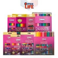 ราคา [ สีสดกว่าเดิม ] ดินสอสี สีไม้ มาสเตอร์อาร์ต Master art 12 24 36 48สี มี แบบแท่งยาว 1หัว และ 2 หัว ( 1 กล่อง ) คําแนะนําการขายที่ร้อนแรงในเดือนนี้ (1734318297108416064)