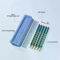 ราคา กล่องดินสอมัลติฟังก์ชั่น 8 ชิ้น/เซ็ต สำหรับเด็ก กระเป๋าใส่ดินสอ มัลติฟังก์ชั่น อุปกรณ์การเรียน ที่เก็บกล่องปากกาน่ารัก พร้อมยางลบ (1733044759685203935)