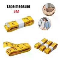 ราคา 3 ชิ้น ไม้บรรทัด 3 เมตร 120 นิ้ว สายวัดแบบนุ่ม 9.8ฟุต วัดขนาดเมตริก เทปเย็บผ้า นุ่มและเรียบ ขนาดสองเท่า สายวัดร่างกาย รอบเอว (1733415190695413622)