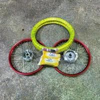 ราคา เวฟ110i ชุดล้อ ล้อโล หน้าดิสหลังดั้ม ดุมเงิน 1.40/1.40x17 เวฟ110i 2009-2020 โลแดง + ยางนอก 50/90x17 + ยางใน 2.00x17 จาน สวิตช์ แท้ (1734350189231114064)