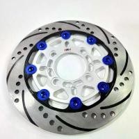 ราคา HRV จานดิสเบรค ลายสามเหลี่ยมเล็ก เงินหมุดน้ำเงิน จานหน้า WAVE110i, DREAM SUPERCUB ขนาด 220 มิล ของแต่งเวฟ110i อะไหล่แต่ง กระจก แต่ง ปลาย แฮนด์ มอเตอร์ไซด์ motul สวิตช์ แท้ ร (1733980892963112729)