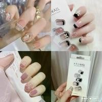ราคา เล็บปลอม, แฟชั่น, แพทช์เล็บสำเร็จรูป, สวมใส่ได้, 24 ชิ้น / กล่อง, เล็บ (1730867055094564887)